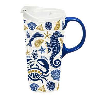 17 oz Tasse de voyage en céramique