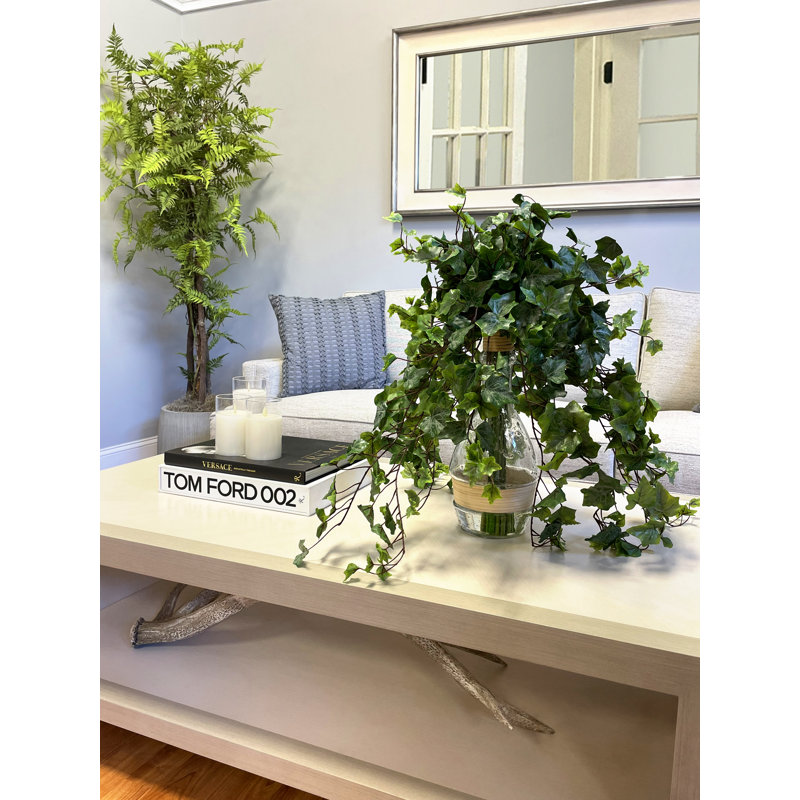Jenner Faux Ivy Plant in Glass Vase