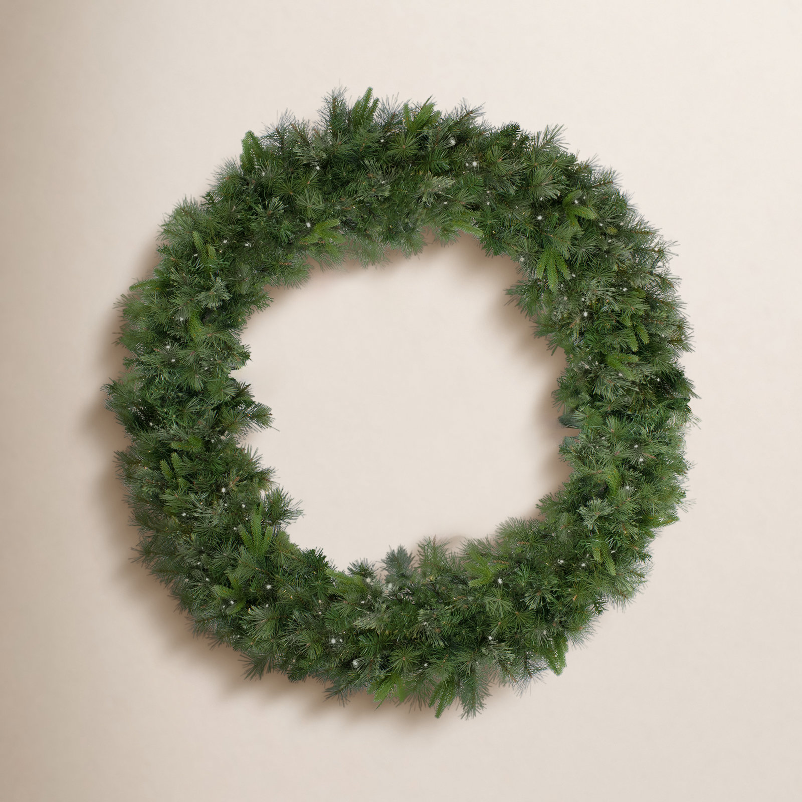 60" Pre-Lit Pine Wreath