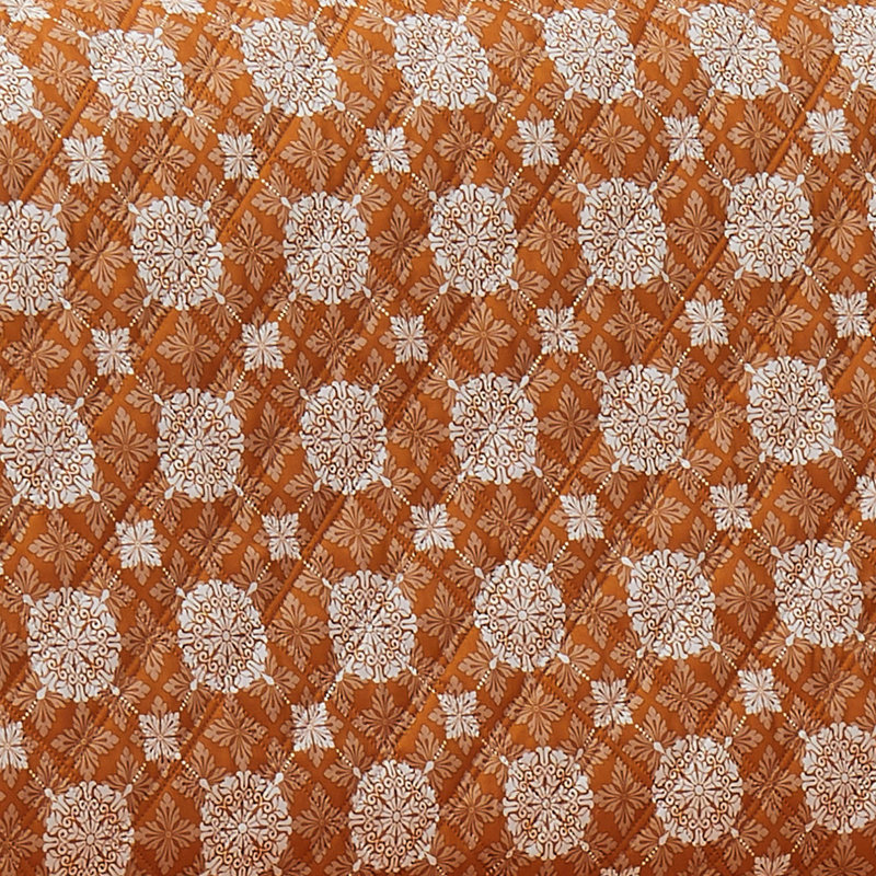 Housse pour causeuse à coussins carrés/rectangulaires, Polyester jaune mandala