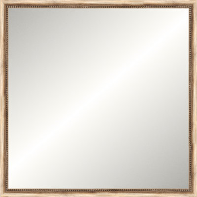 Silver Beaded Old World Mirror