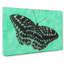Mint Green Butterfly Art - Wrapped Canvas-56628864