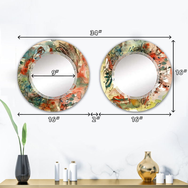Ensemble de 2 miroirs sans cadre