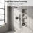 10" Matte Black Wall Mounted Dual Function Shower System With Rough-In Valve, Rainfall Head And Handheld-123107260