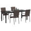 Emiya 4 - Person Patio Dining Set with Rectangular Table-822245814