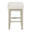 24 po de hauteur, comptoir de 2 sièges en similicuir blanc, structure en bois massif, siège de 15,5 po de largeur et 2 chaises, siège en cuir, P peint en blanc, H 26 po-563660853-563660840-563660841