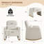 Chaise berçante en velours côtelé avec repose-pieds Rocking Chairs-1630523449