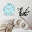 Horloge murale 12 po ronde en verre trempé avec mouvement à quartz silencieux-531842310