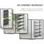 Bibliothèque pliante 5 étages sans assemblage-1244891948