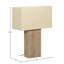 May 30" Tall Table Lamp with Beige Shade, Natural
