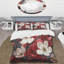 Ensemble de housse de couette Tranquil White and Red Dogwood Flower I - Dogwood-101243315