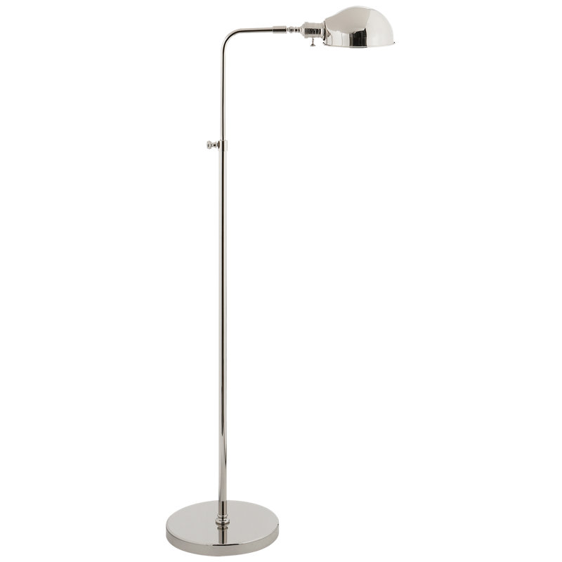 Old Pharmacy Task Floor Lamp, Polished Nickel