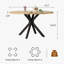 120 cm Beech Round Dining Table-497877930