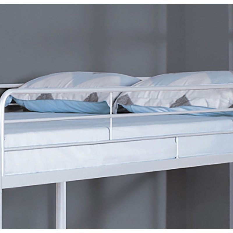 Dialon Twin Over Full Bunk Bed, Blanc