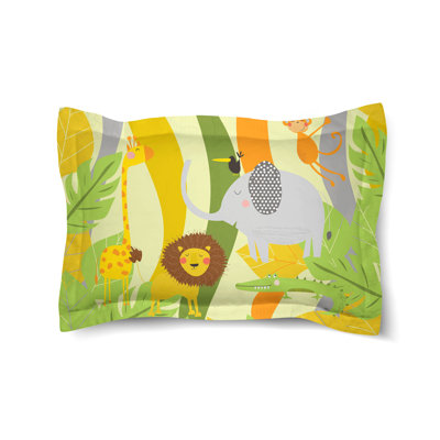 Jungle Pals Microfiber / Microsuede Pillow Sham