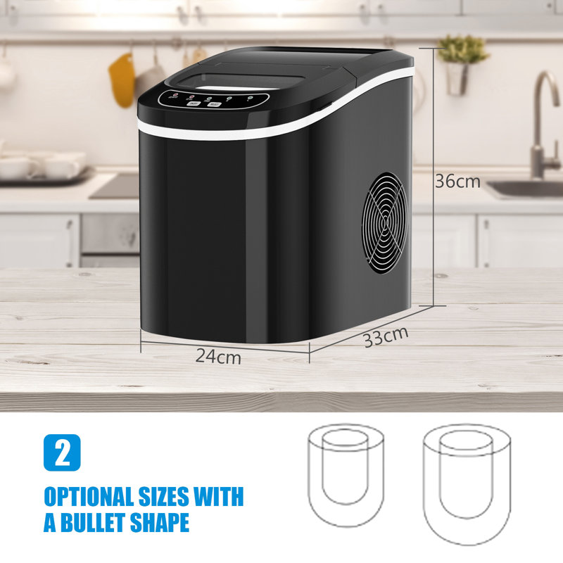 Mini Portable Electric Ice Maker Machine With Ice Scoop