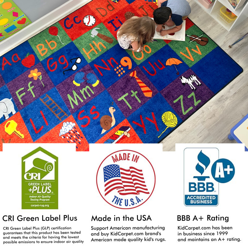 Tapis de classe KidCarpet, Rectangle 4pi x 6 pi