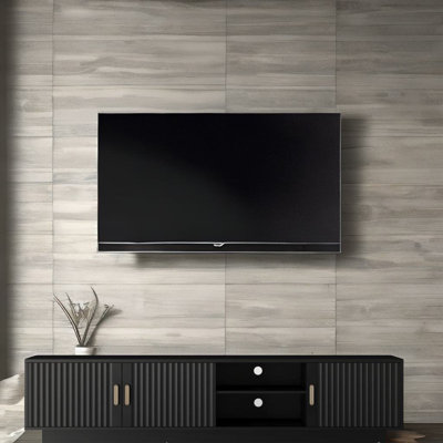 Mid Century Modern Tv Stand With Led Lights -  Mercer41, CA70439EC9814037A5EF9B48A6CBD84D