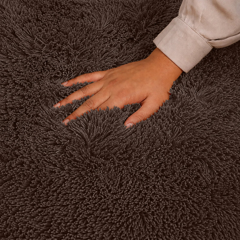 Soft Fluffy Indoor / Outdoor Living Room Large Area Rug, Rectangle 60 x 110 cm