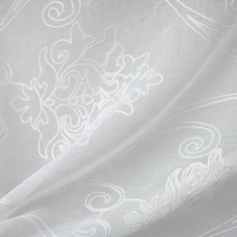 Embroidered Sheer | Bali Fabric_BALI, White