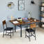 Table pliante compacte de style rustique 63,2 po x 35,5 po Space Brown