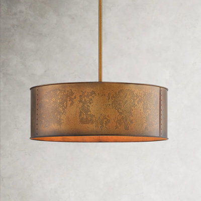 Ouellet 4 - Light Dimmable Drum Chandelier