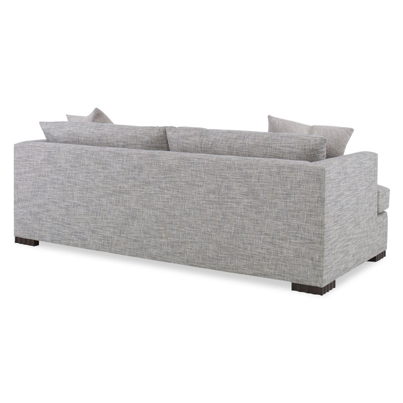 Lucia Boucle and Velvet Sofa, Elise Linen, Espresso