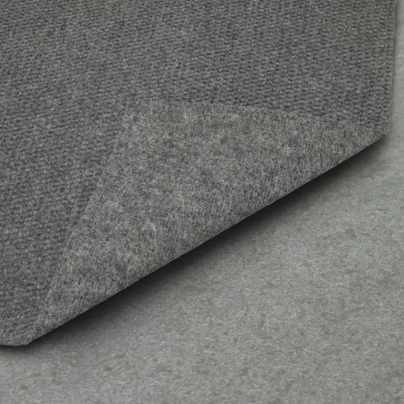 Mohawk Home Spectrum Crosshatch Needle Punch Solid Gunmetal Gray Color Rug
