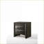 Grey Oak 2-Drawer + Tray Nightstand for Bedroom Storage