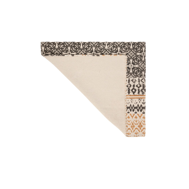 French Cotton Moroccan Indoor Rug, Rectangle 3' x 5'