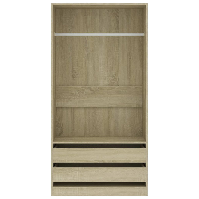 Adia Manufactured Wood Wardrobe, Brown