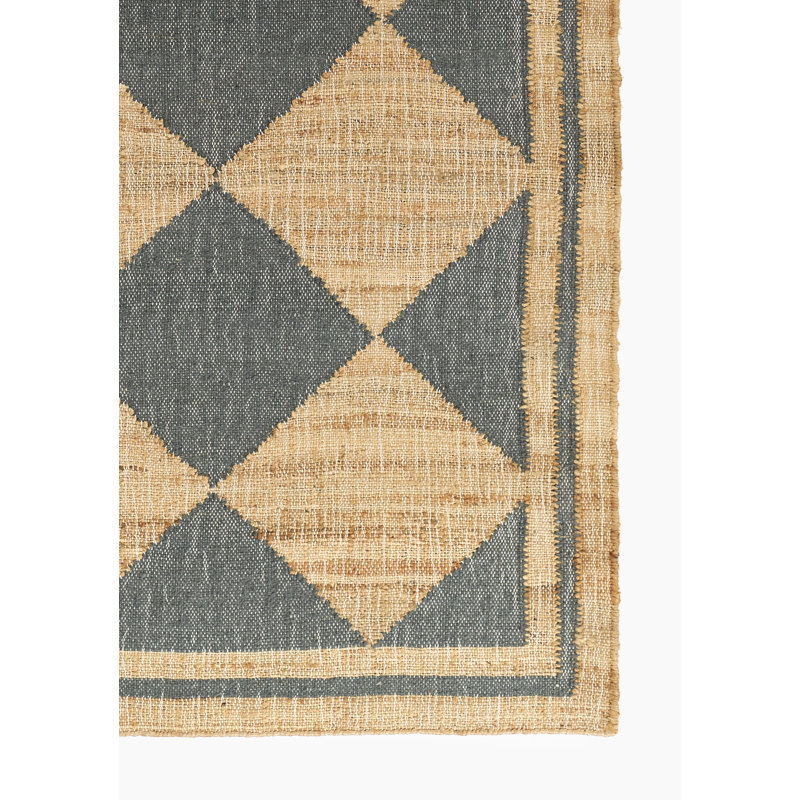 Erin Gates by Momeni Orchard Court Blue Hand Woven Wool and Jute Area Rug, Runner 2'3" X 8'