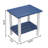 2-Tier Adirondack Outdoor Side Table, All-Weather HDPE Patio End Table-144458357