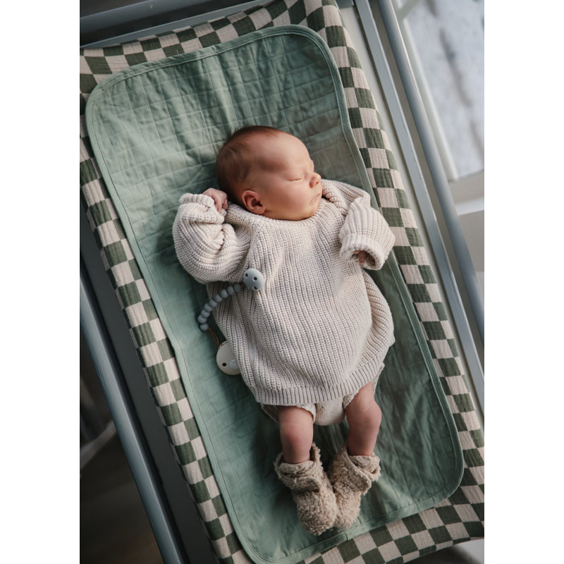 Changing Pad Cover, Olive Check