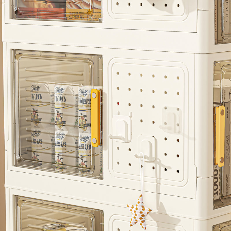 4-Tier Rolling Storage Bookcase With Wheels, Mobile  Multifunction Utility Rolling Storage Organizer