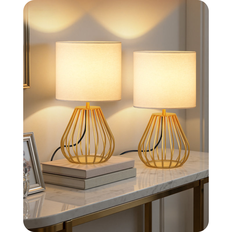  Boho 12.6" Table Lamp , Gold