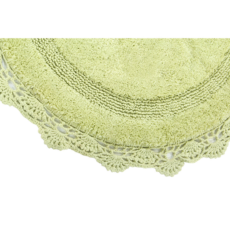 Tapis pour salle de bain Wingert, l 24 po x L 24 po, Vert pâle