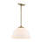 1 - Light Pendant - Brushed Champagne Bronze - Opal Glass-106853586
