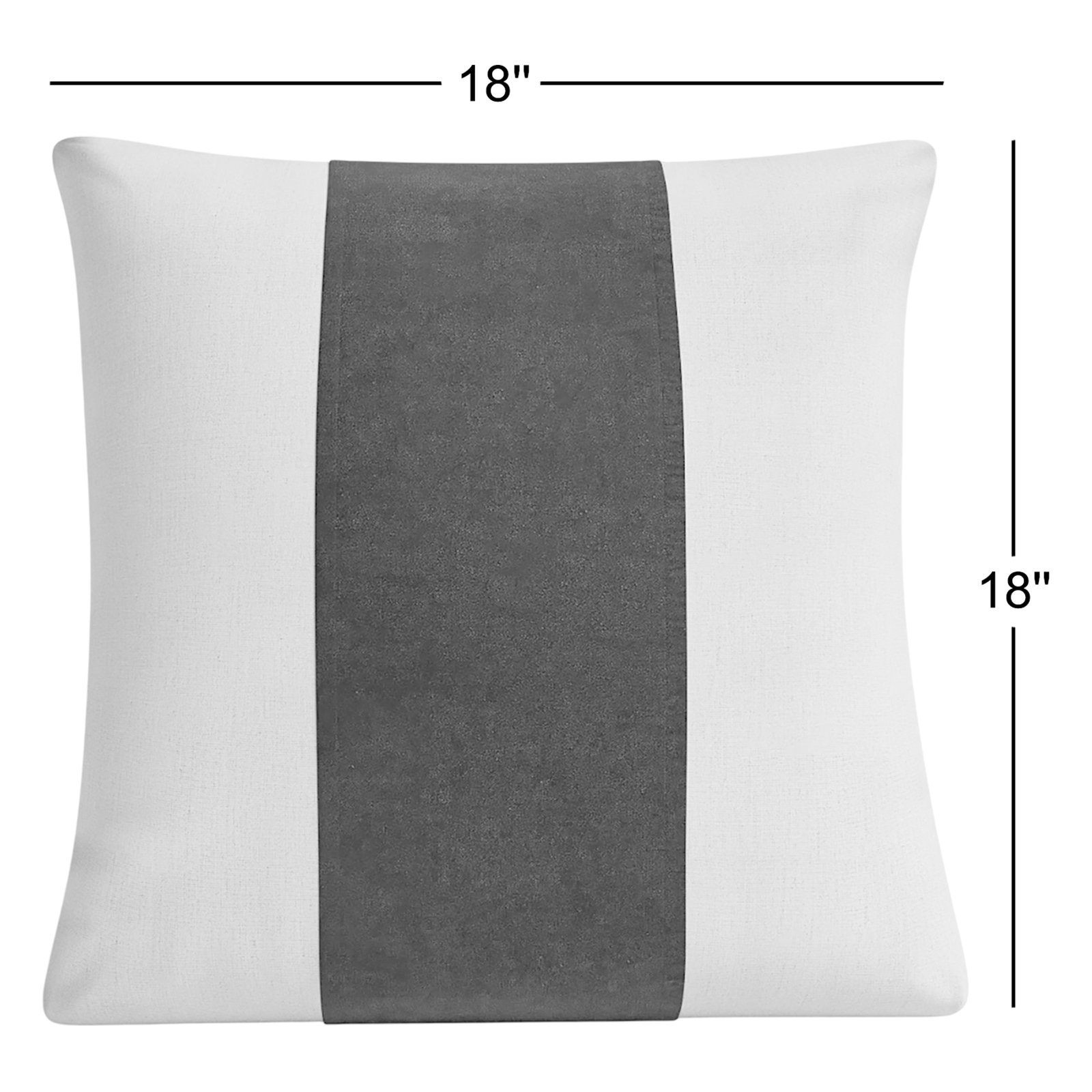 Kat Striped Cotton Throw Pillow, Navy/Ivory, 20" H x 20" W, Pillow Cover Only - No Insert