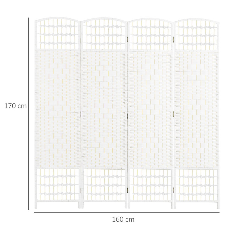 160cm W x 170cm H 4 - Panel Folding Room Divider