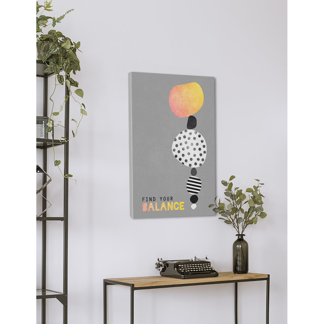 „Find Your Balance“ Bild auf Leinwand aus derElisabeth Fredriksson-Kollektion