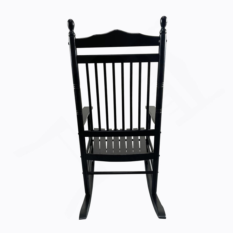Chaise berçante balcon porche adulte, Noir