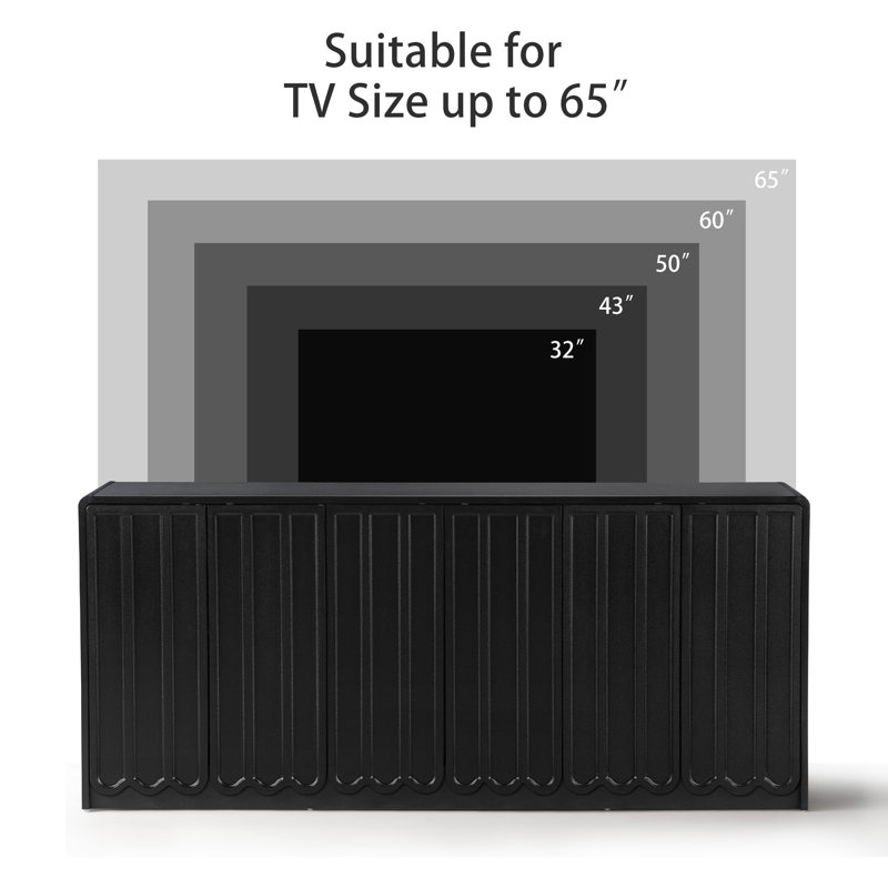 6 - Door Accent Cabinet, Black