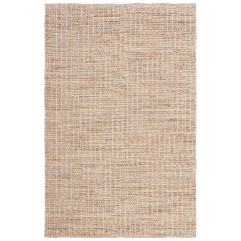 Tapis beige en jute / coton Krushap, Tapis de couloir 2 pi 3 po x 8 pi