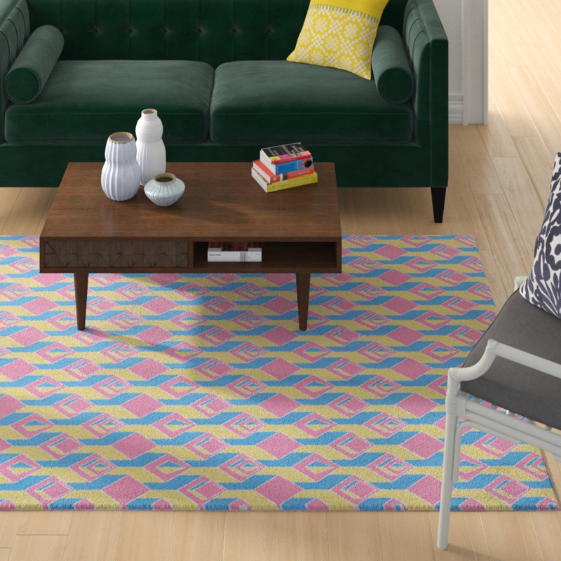 Jordao Geometric Indoor Rug, Rectangle 5' x 7'