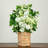 31in. Artificial Mixed Flower Arrangement in Hyacinth Weave Basket