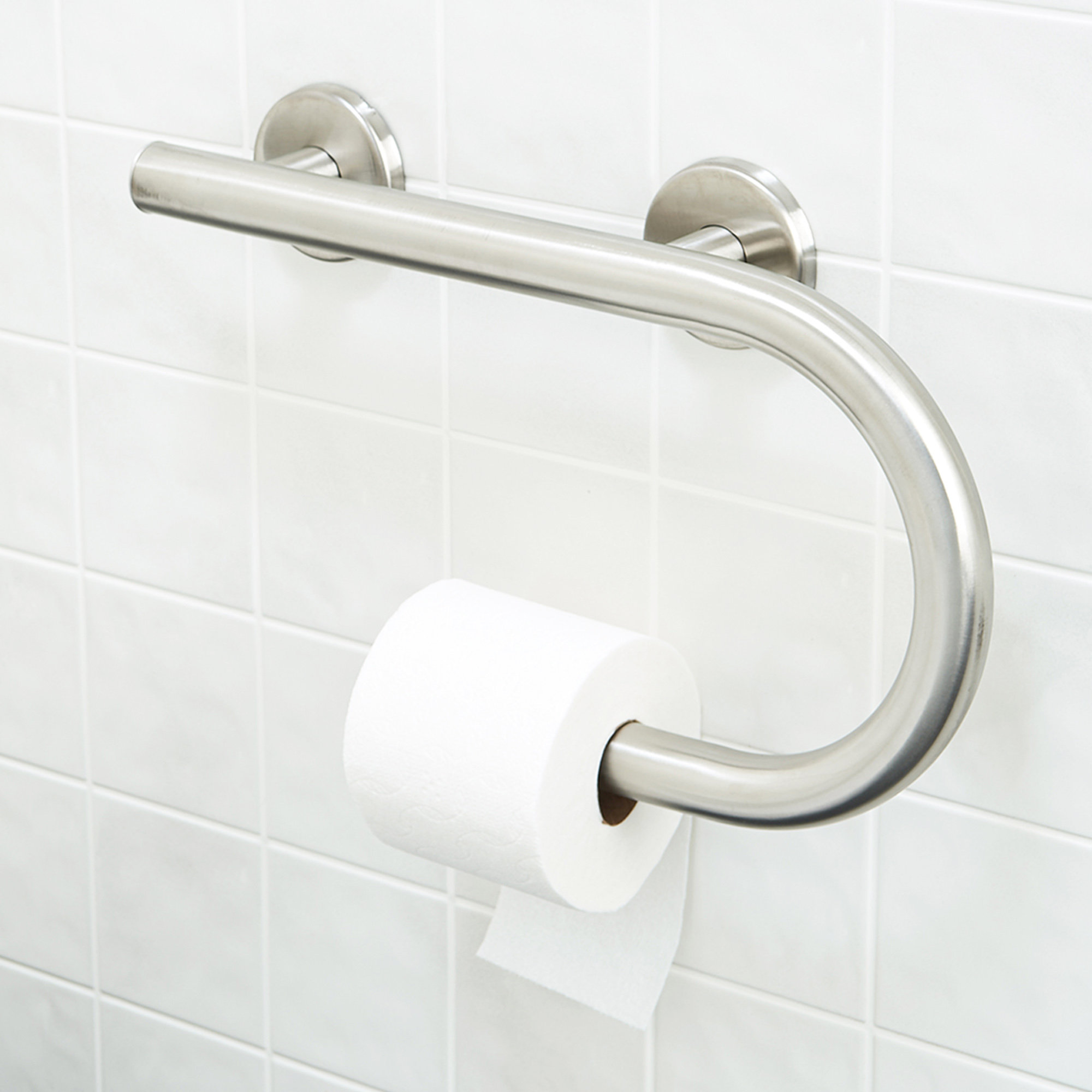 Life Line Toilet Paper Holder Grab Bar / Size 17" W
