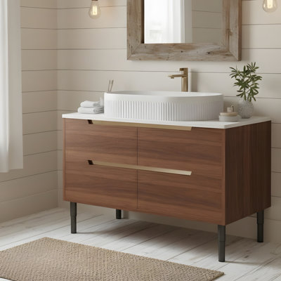 Meuble-lavabo 36 po, lavabo intégré en céramique