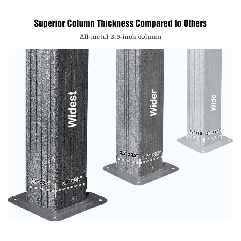 13'x15' Hardtop Gazebo with Galvanized Steel Double Roof, Outdoor Metal Pergola with Privacy Curtains & Netting for Patio, Deck, and Backyard
