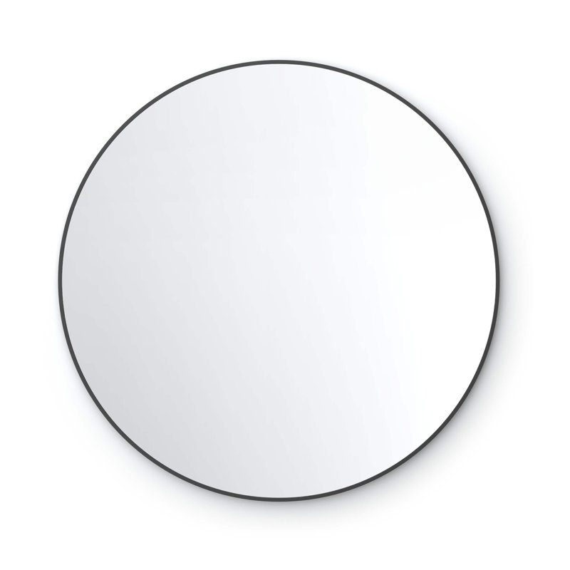 Miroir mural incassable Premium Premium, Noir mat, 36 po x 36 po